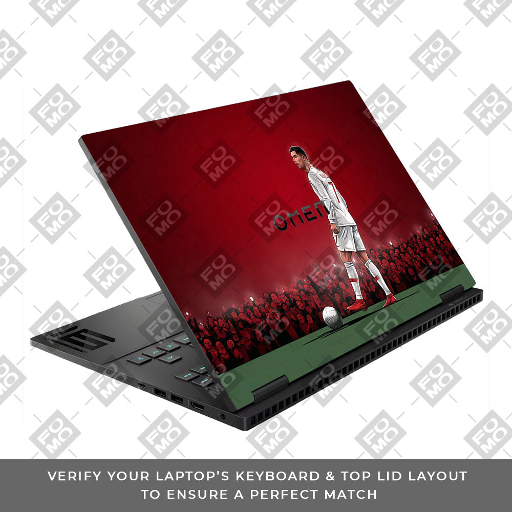 Ronaldo Cold Mode HP Omen Gaming 16 3D Laptop Skin
