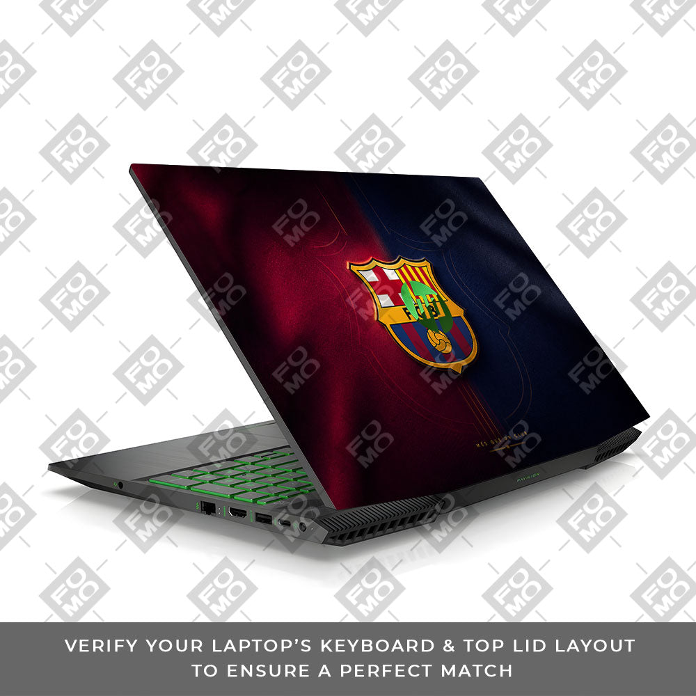 Catalan Pride Barcelona Legacy HP Pavilion Gaming 15 CX Series 3D Laptop Skin