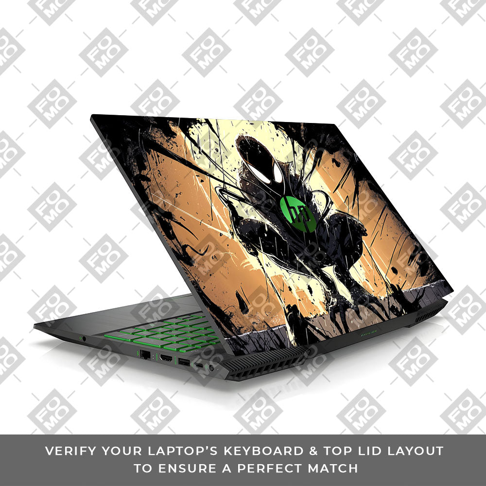 Shadow Spiderman HP Pavilion Gaming 15 CX Series 3D Laptop Skin