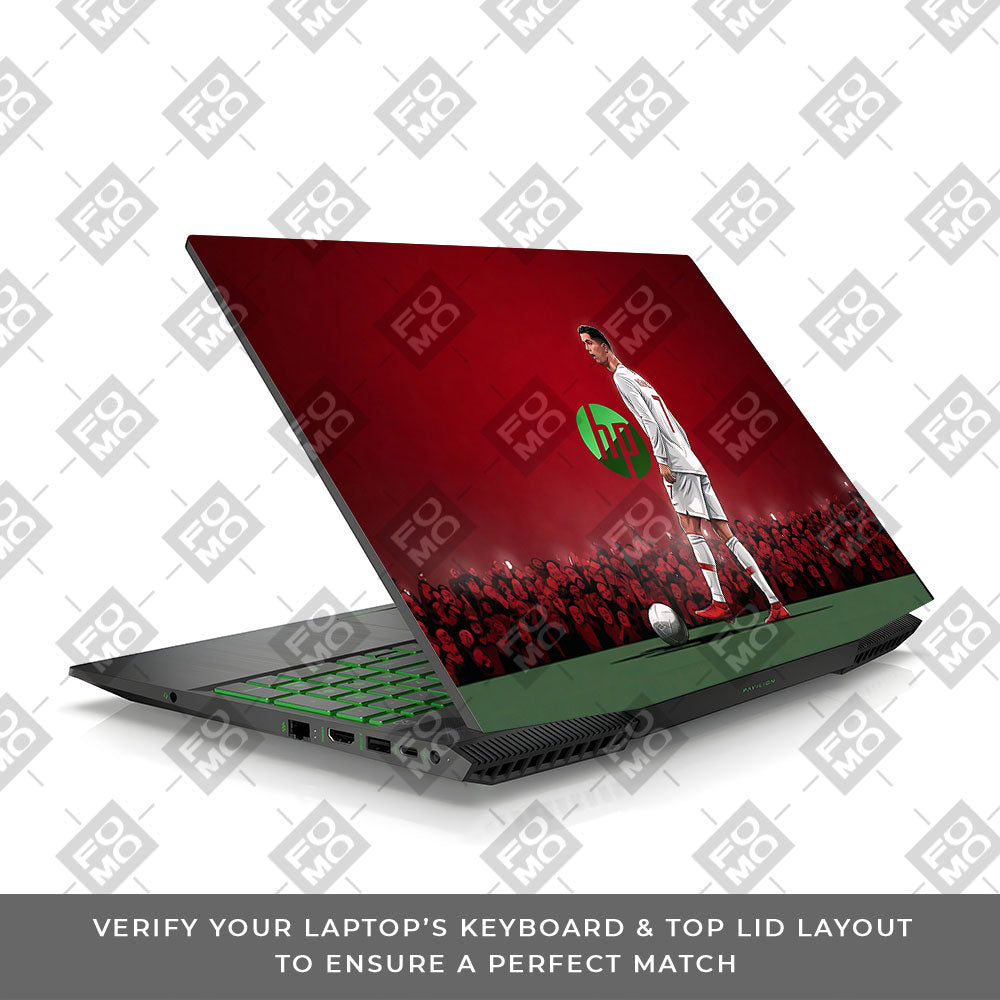 Ronaldo Cold Mode HP Pavilion Gaming 15 CX Series 3D Laptop Skin