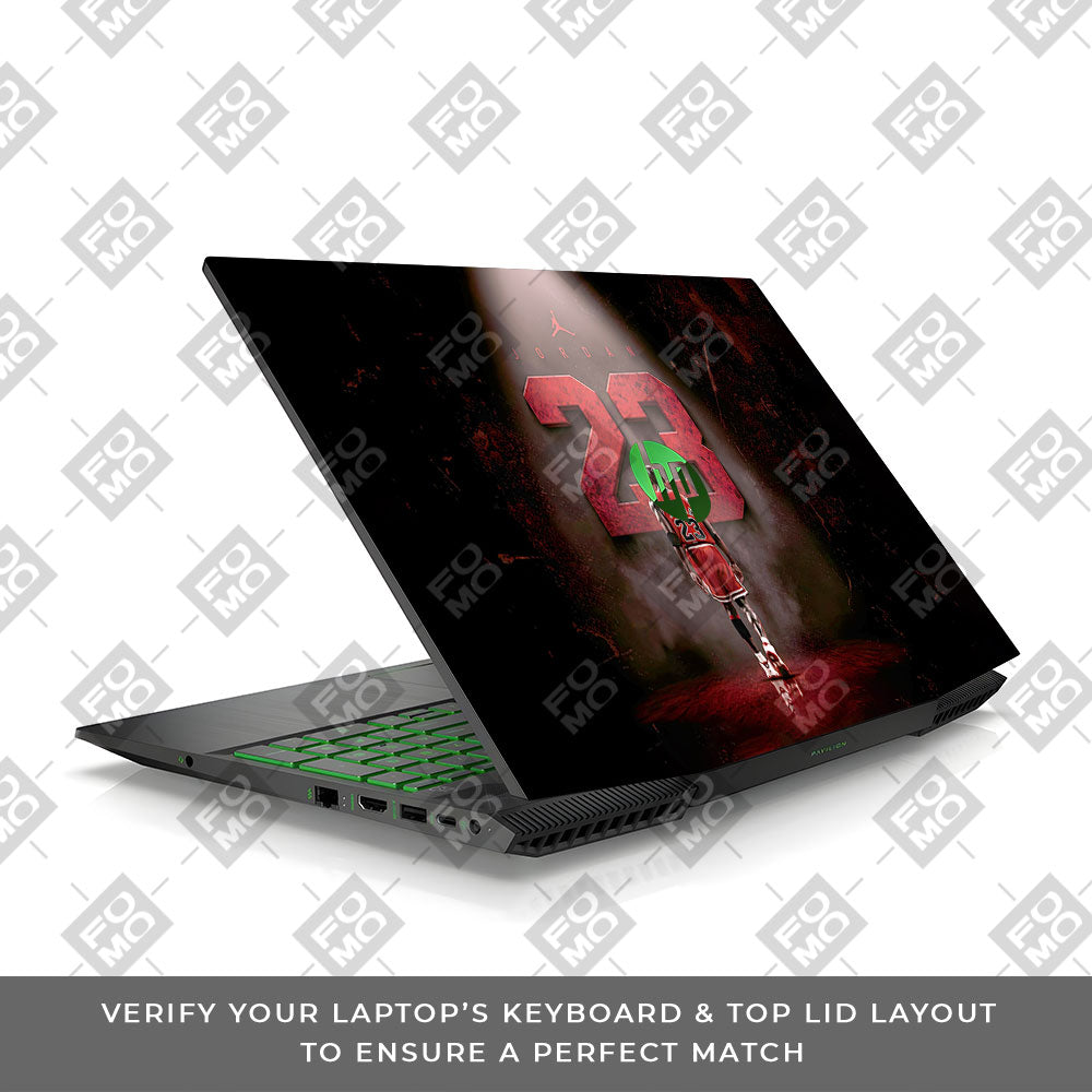 Jordan 23 HP Pavilion Gaming 15 CX Series 3D Laptop Skin