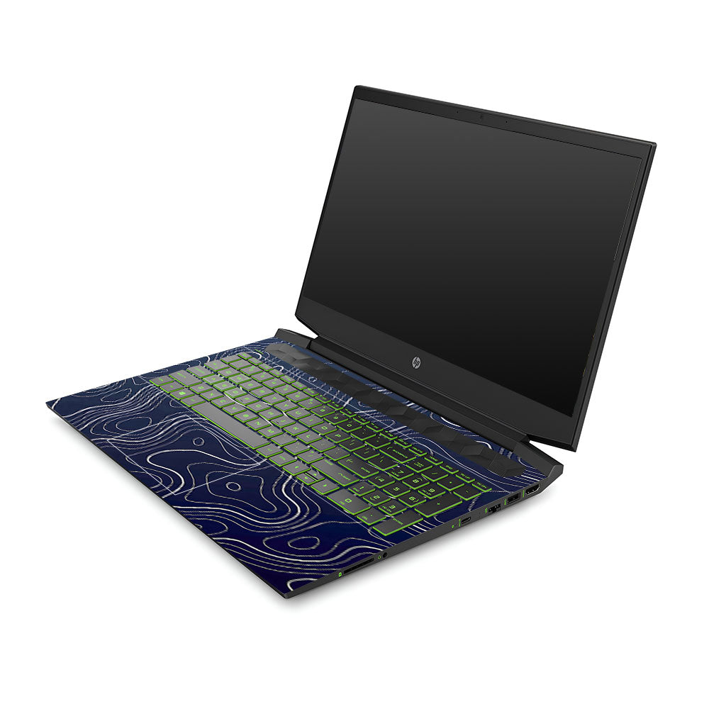 Fluid Lines Design HP Pavilion Gaming 15 EC Series 3D Laptop Skin