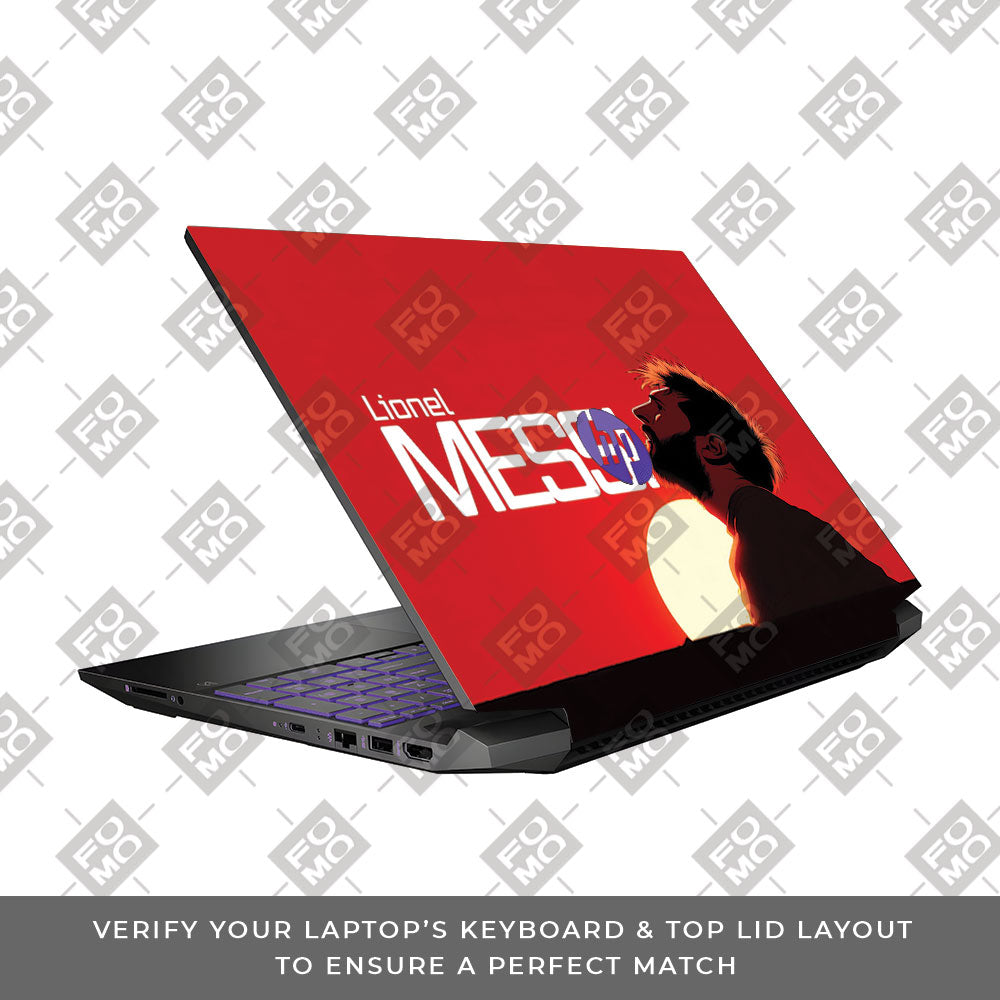 Messi Sunset Icon HP Pavilion Gaming 15 EC Series 3D Laptop Skin