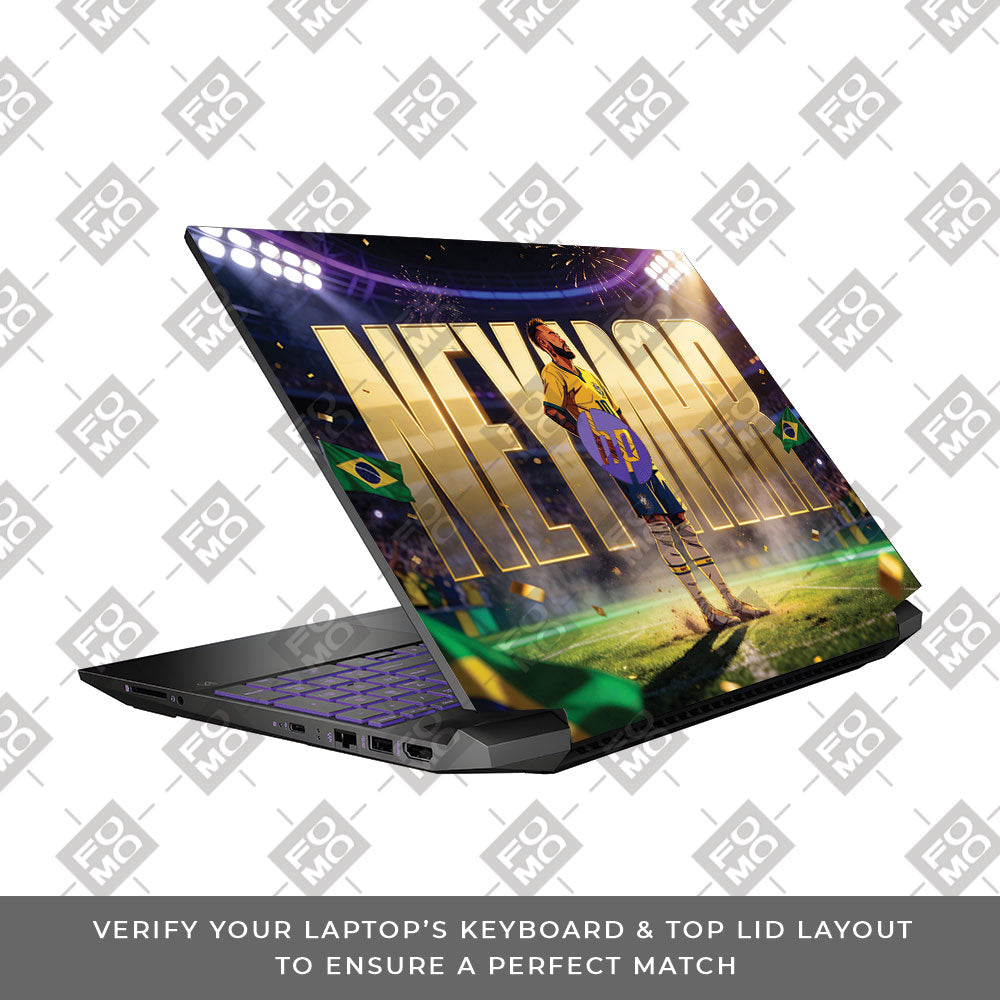 Neymar Golden Aura HP Pavilion Gaming 15 EC Series 3D Laptop Skin
