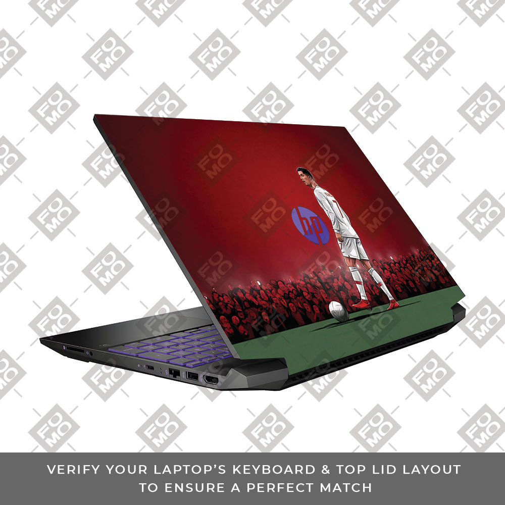 Ronaldo Cold Mode HP Pavilion Gaming 15 EC Series 3D Laptop Skin