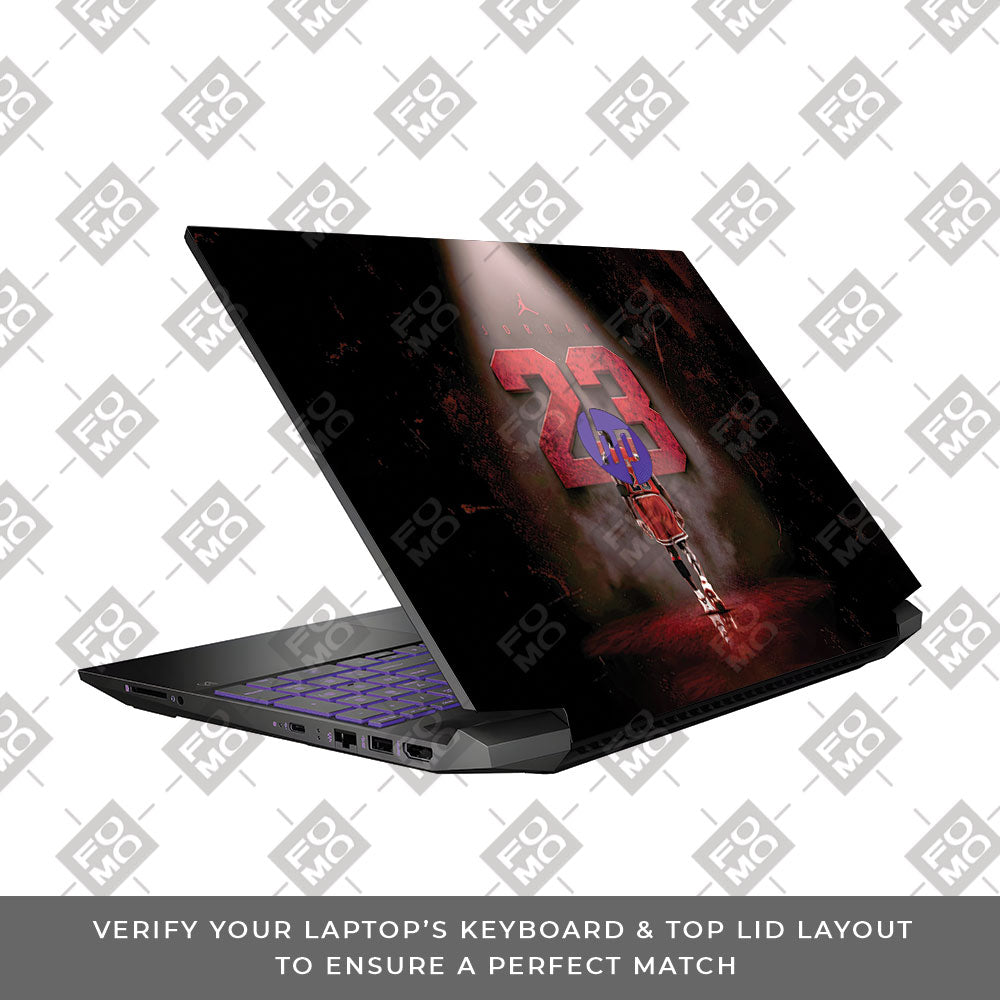Jordan 23 HP Pavilion Gaming 15 EC Series 3D Laptop Skin