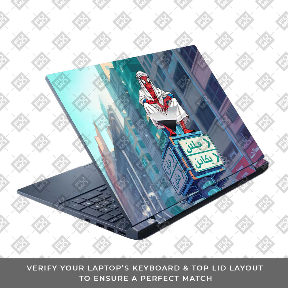 Arabian Spider Man HP Victus 3D Laptop Skin
