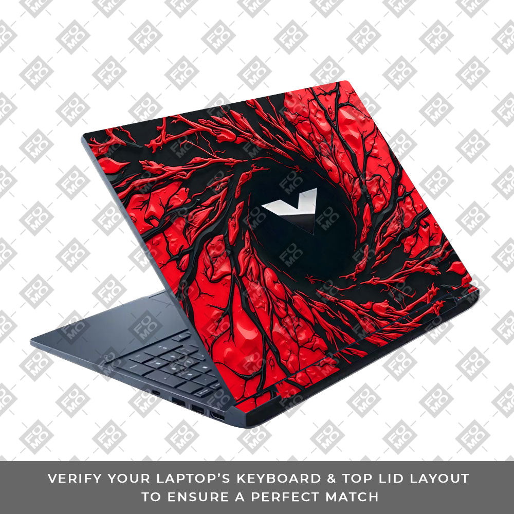 Spiderman Web Red HP Victus 3D Laptop Skin