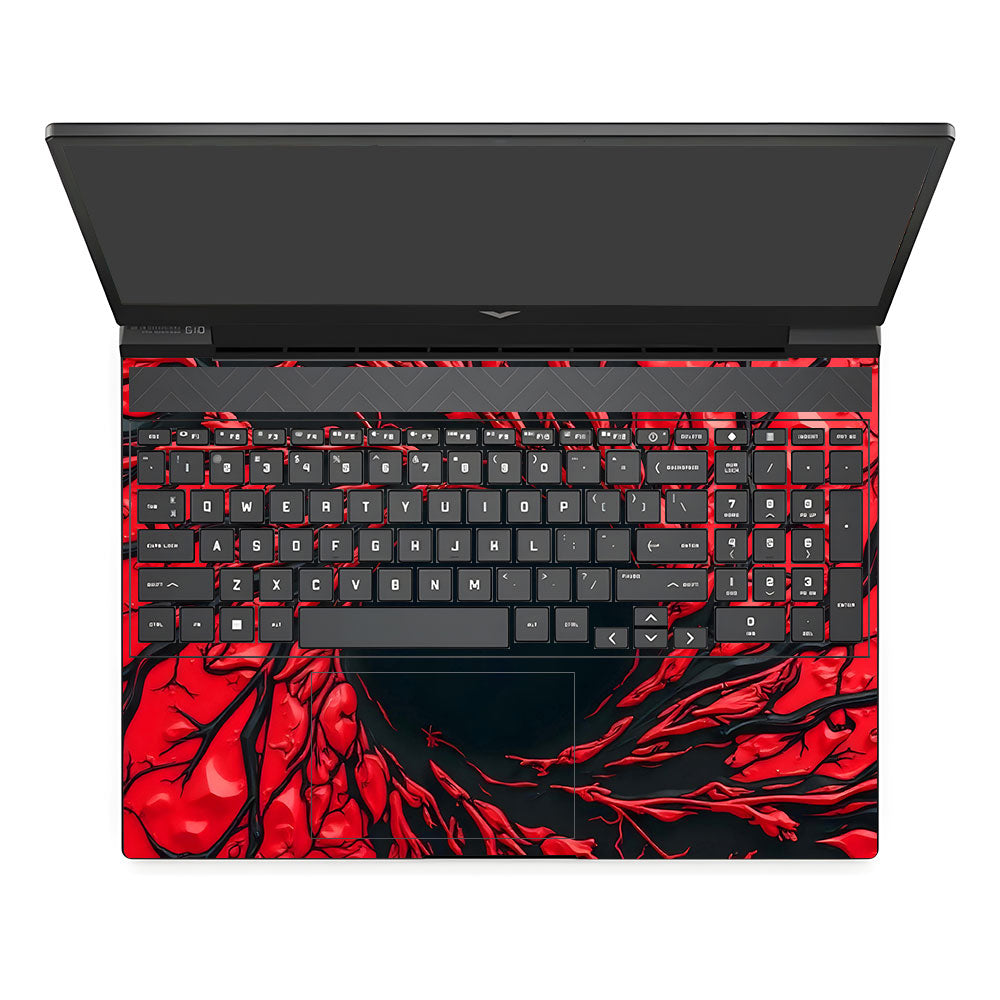 Spiderman Web Red HP Victus 3D Laptop Skin