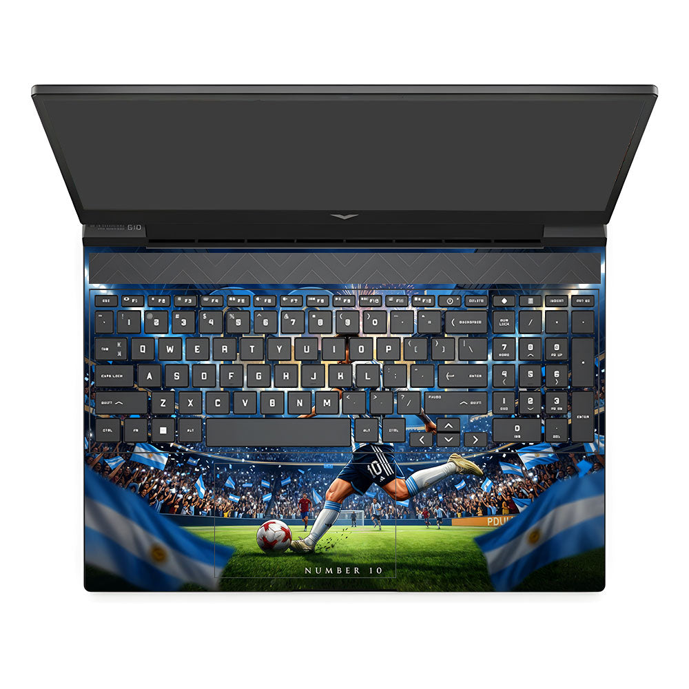 Messi World Champ Energy HP Victus 3D Laptop Skin
