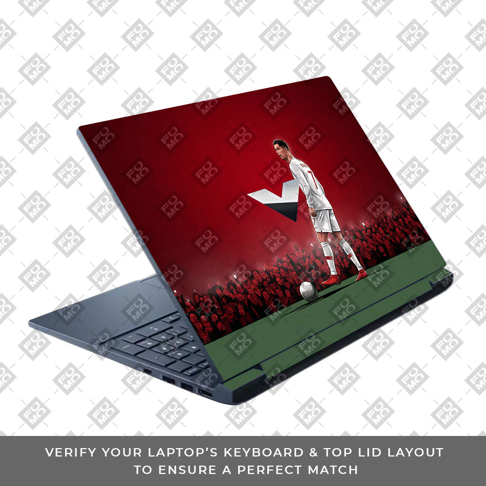 Ronaldo Cold Mode HP Victus 3D Laptop Skin