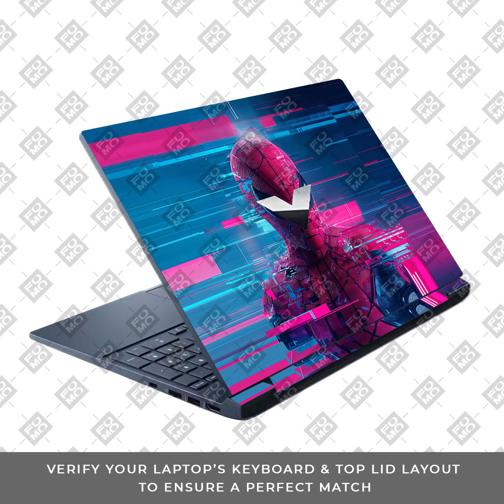 Glitch Spider HP Victus 3D Laptop Skin