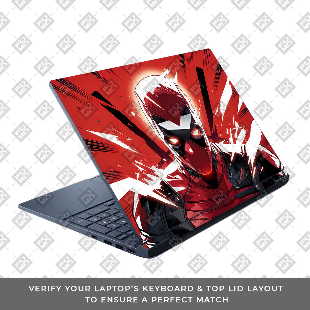 Deadpool Red Fury HP Victus 3D Laptop Skin