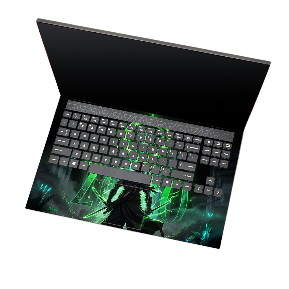 Zoro Green Aura HP Omen 15 Laptop Skin