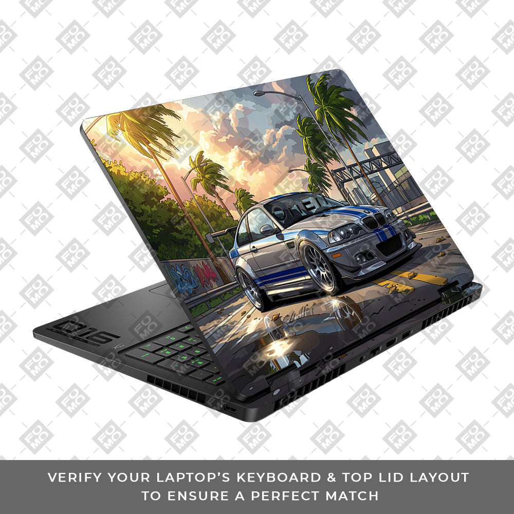 Street Icon BMW E46 Drift Legend HP Omen Gaming 16 2025, 2026 Laptop Skin