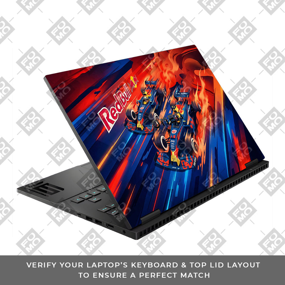 Red Bull Racing Velocity HP Omen Gaming 16 Laptop Skin