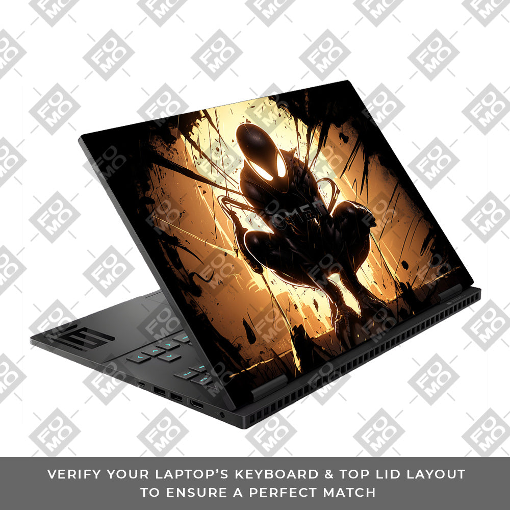 Shadow Spiderman HP Omen Gaming 16 Laptop Skin