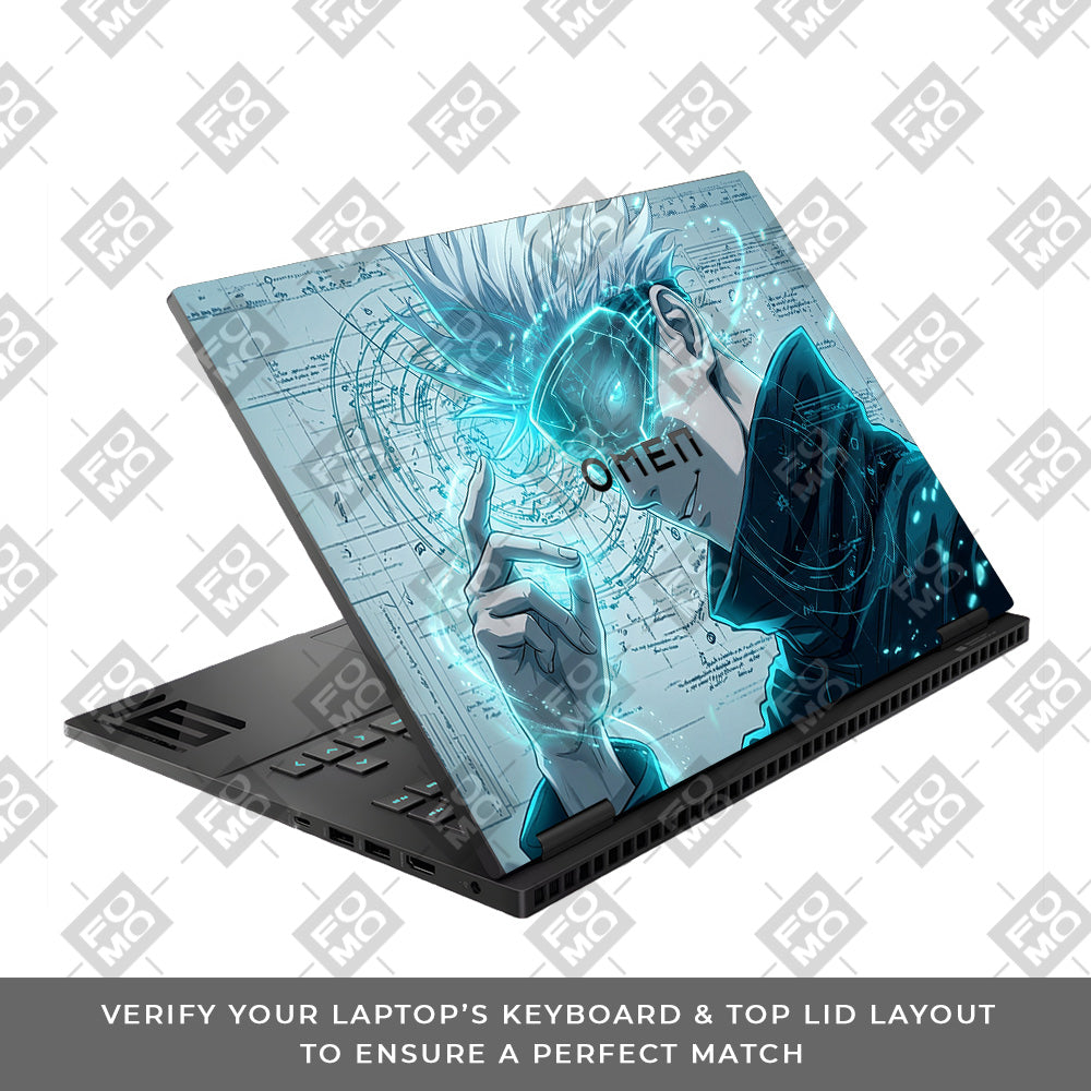 Gojo Satoru Power HP Omen Gaming 16 Laptop Skin