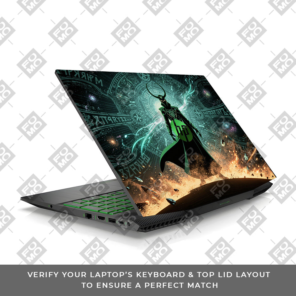 Loki God of Mischief Neon HP Pavilion Gaming 15 CX Series Laptop Skin