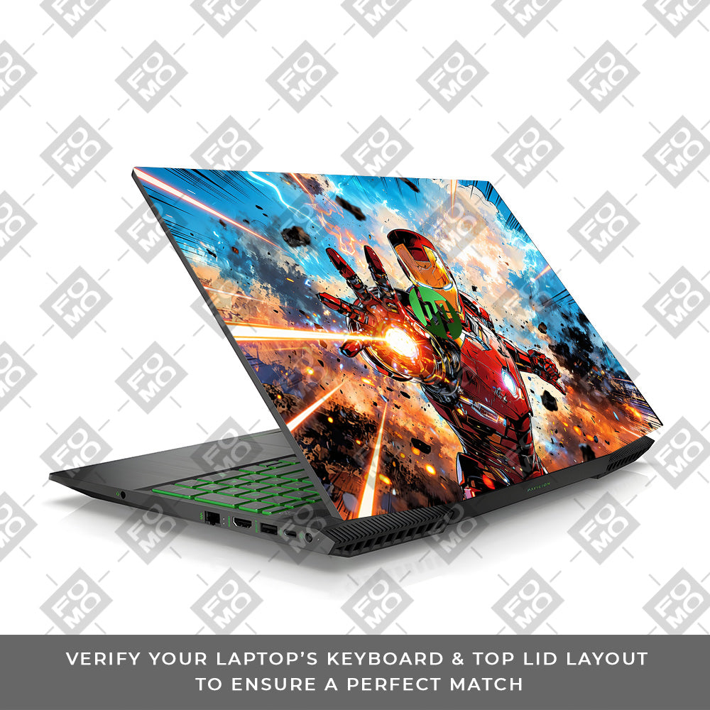 Iron Impact The Arc Reactor HP Pavilion Gaming 15 CX Series Laptop Skin