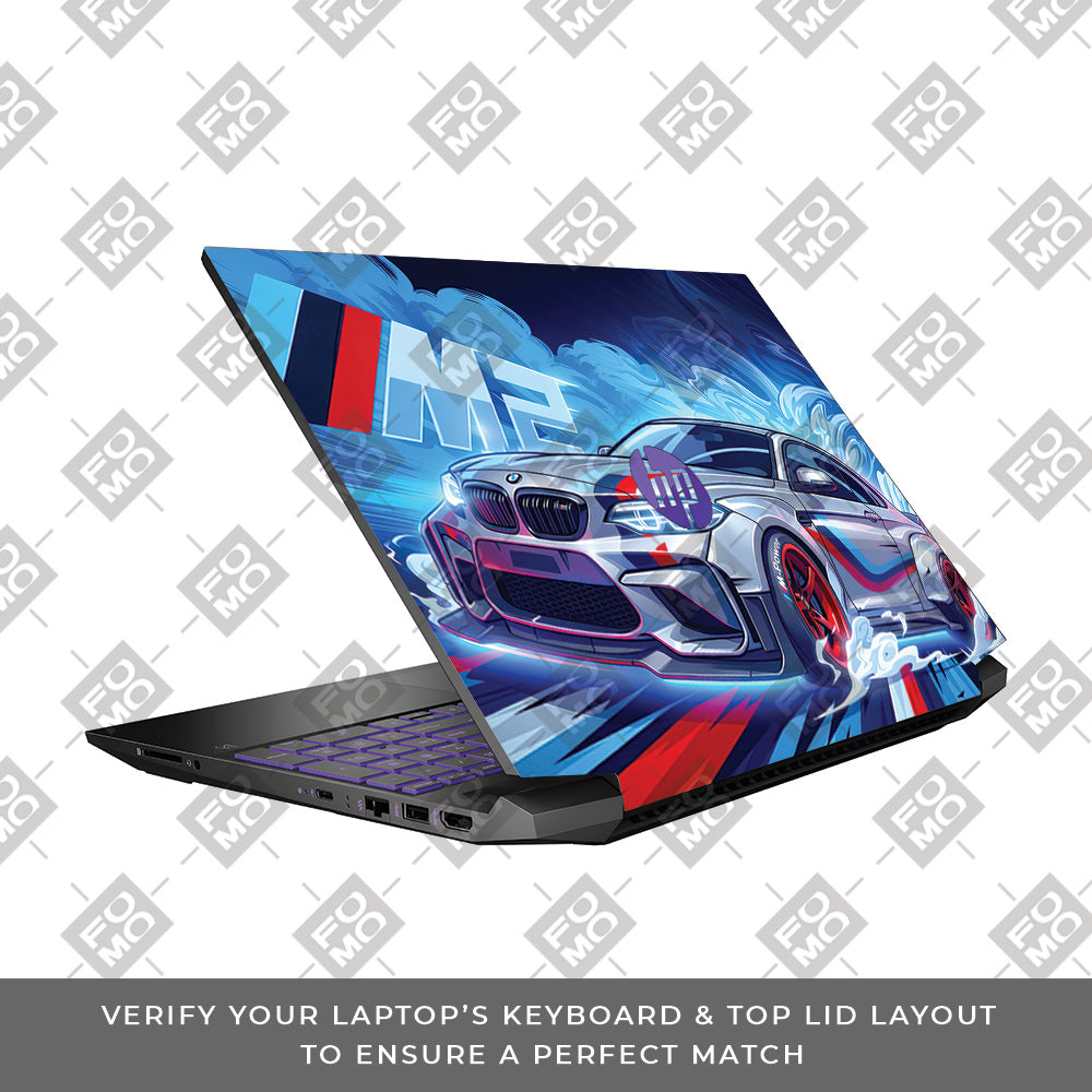 BMW M Performance HP Pavilion Gaming 15 EC Series 3D Laptop Skin