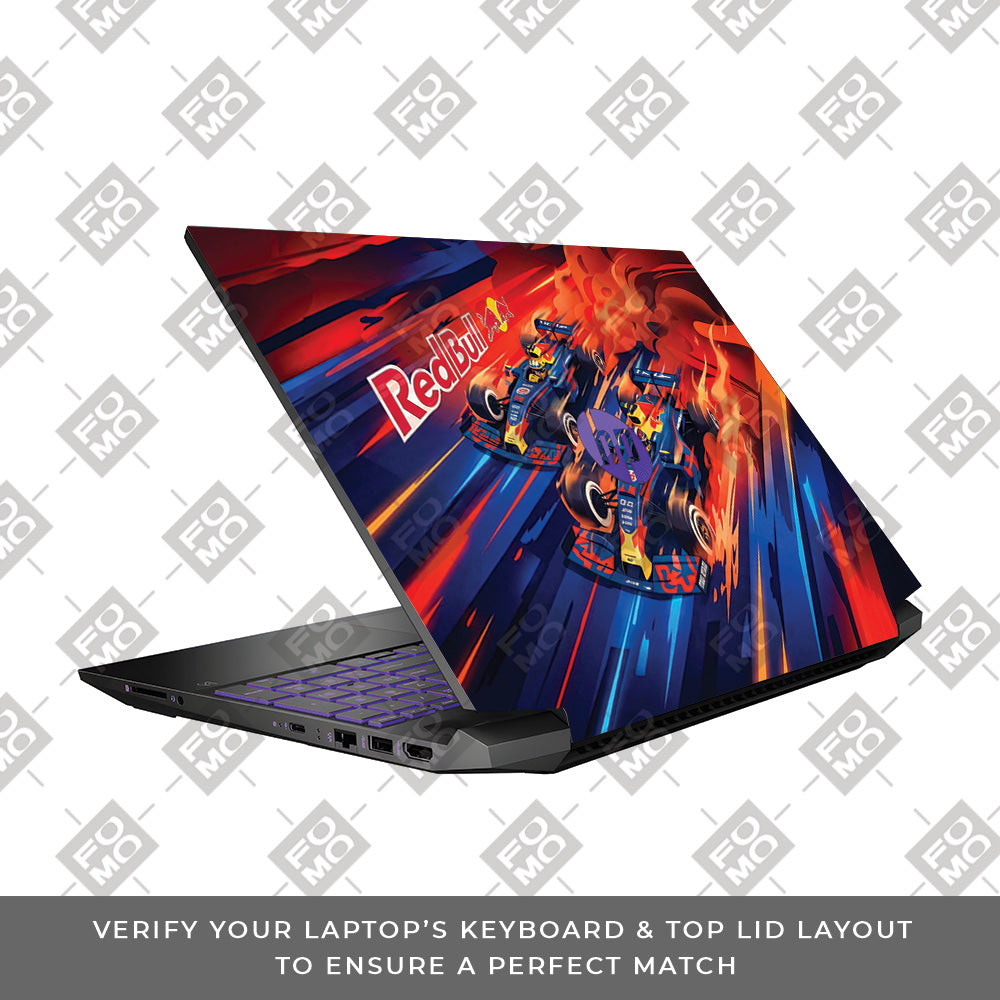Red Bull Racing Velocity HP Pavilion Gaming 15 EC Series Laptop Skin