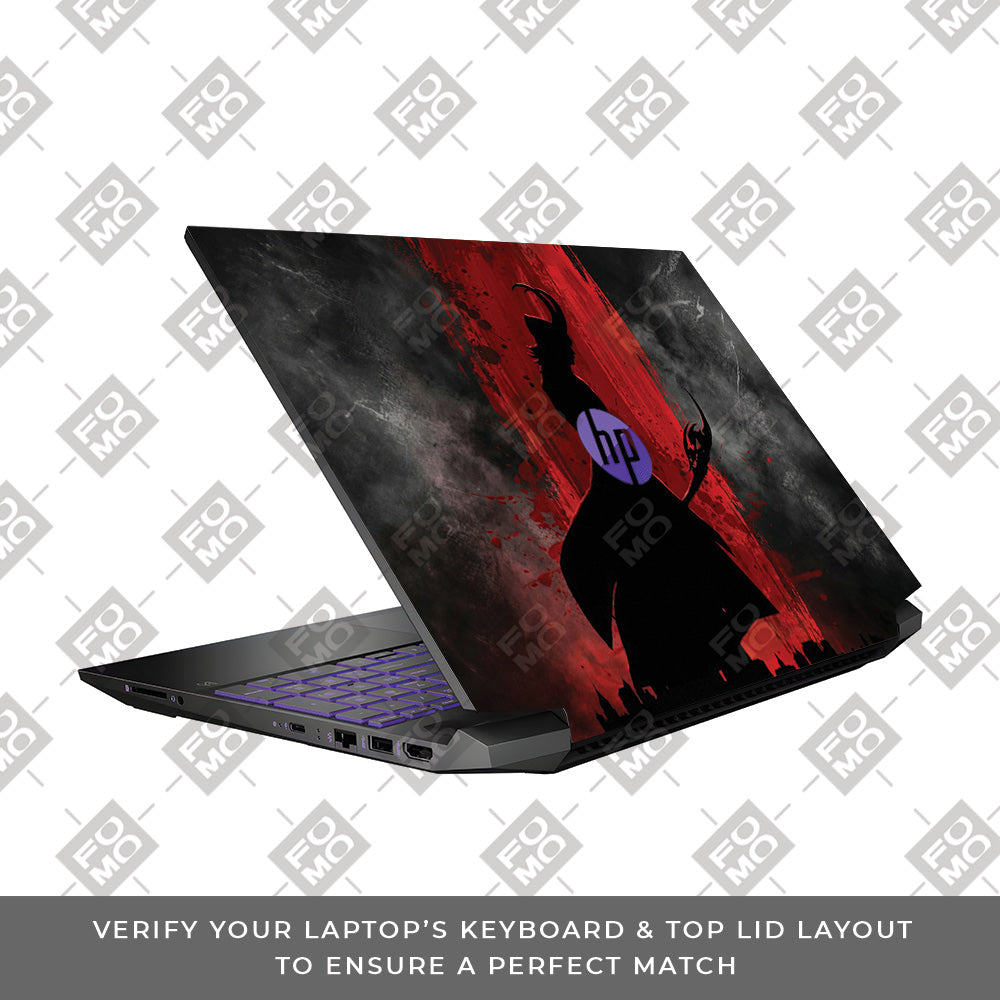 Loki Silhouette Red Strike HP Pavilion Gaming 15 EC Series Laptop Skin