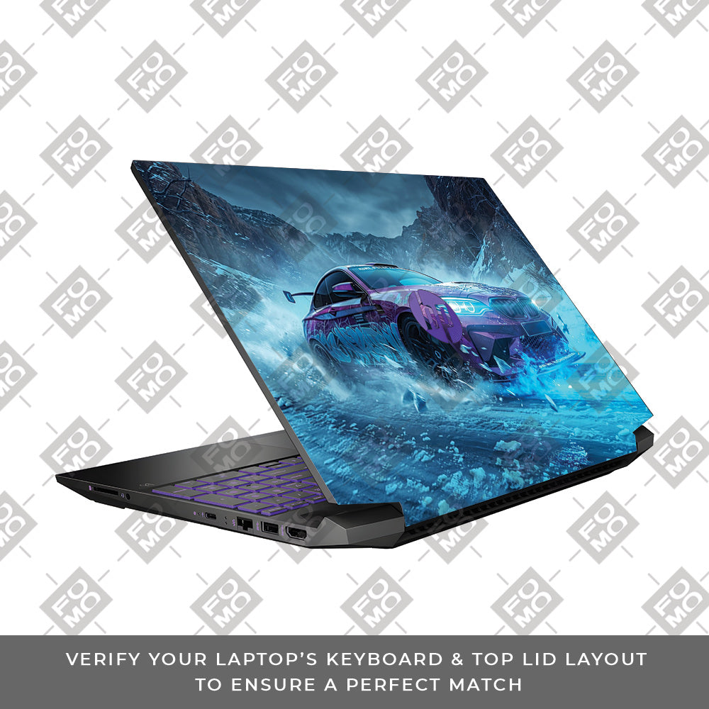 BMW Neon Drift HP Pavilion Gaming 15 EC Series Laptop Skin