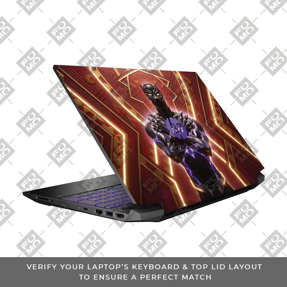 Black Panther Wakanda's King HP Pavilion Gaming 15 EC Series 3D Laptop Skin