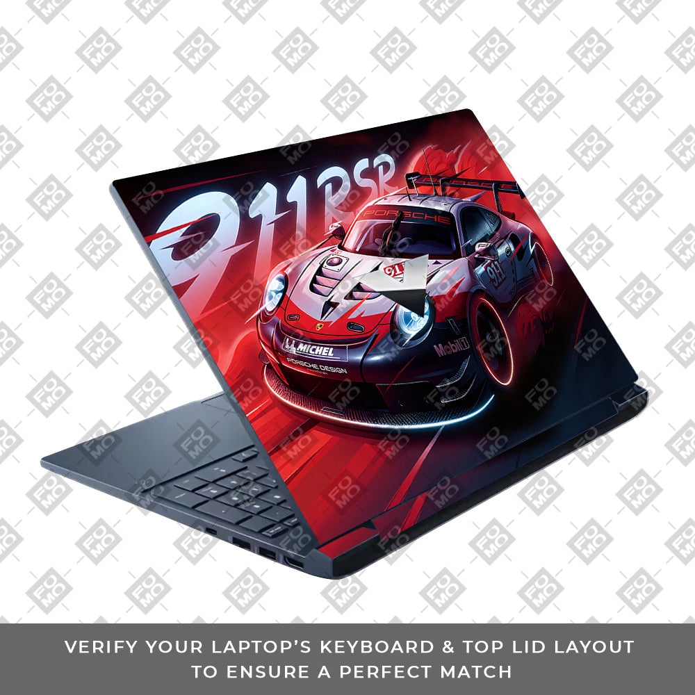 Porsche 911 RSR HP Victus Laptop Skin