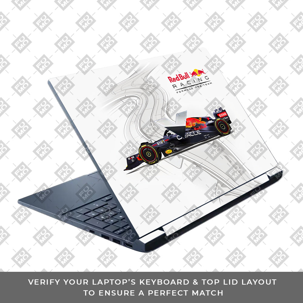 Red Bull Racing in Action HP Victus Laptop Skin