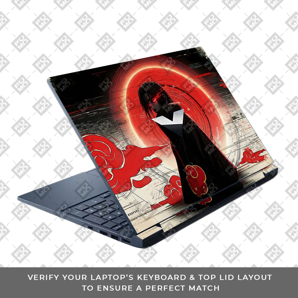 Itachi Uchiha Mark of the Akatsuki HP Victus Laptop Skin