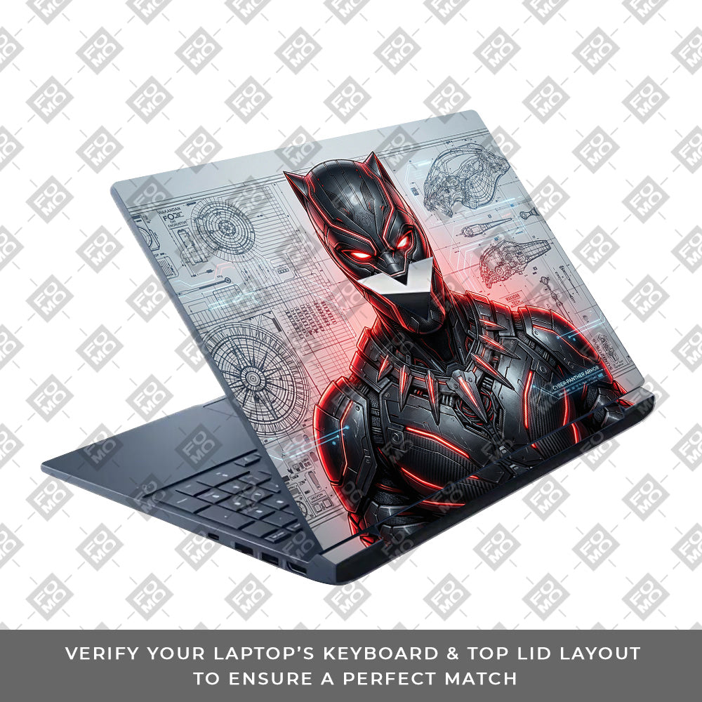 Black Panther Vibranium Tech HP Victus Laptop Skin