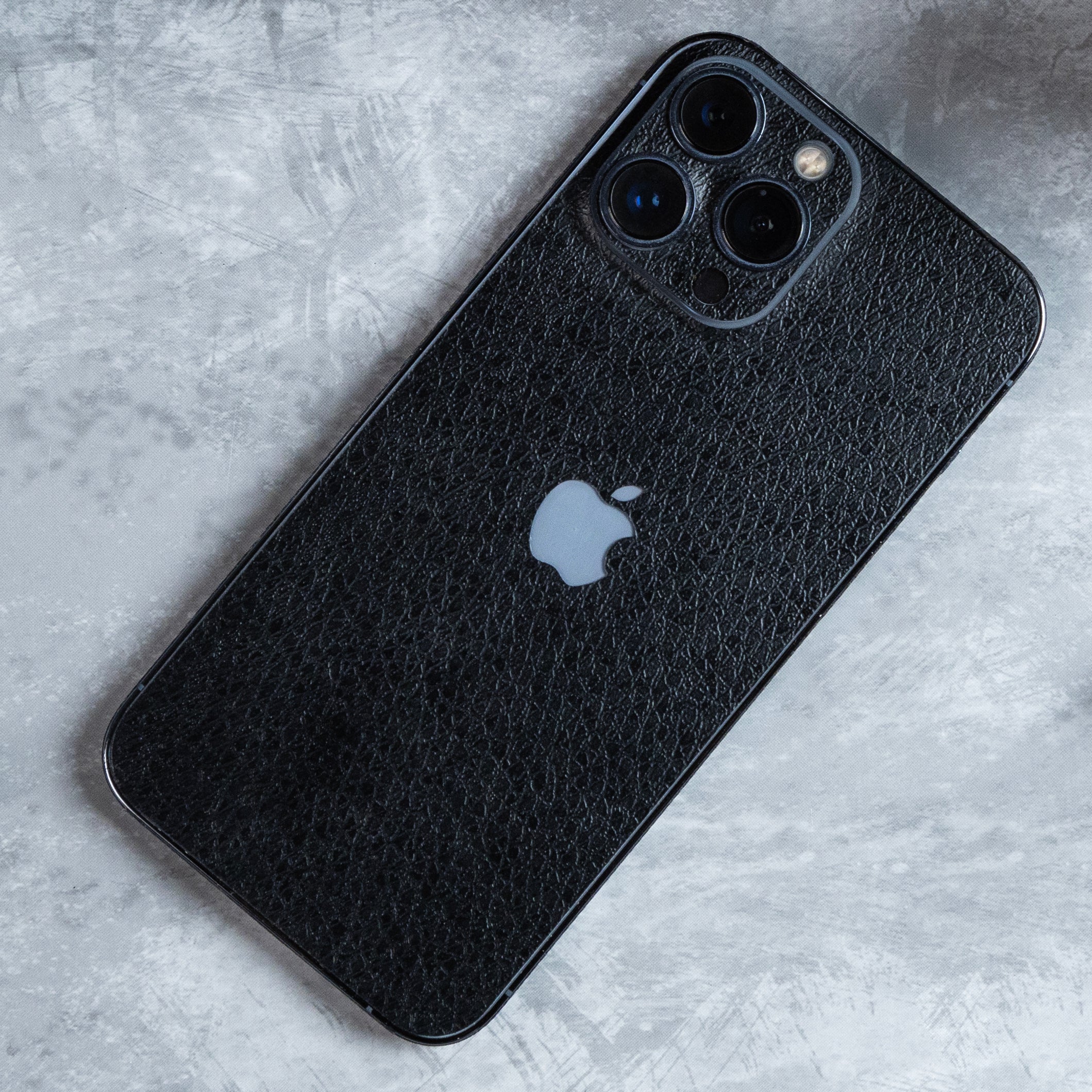 Black Leather Texture Mobile Skin