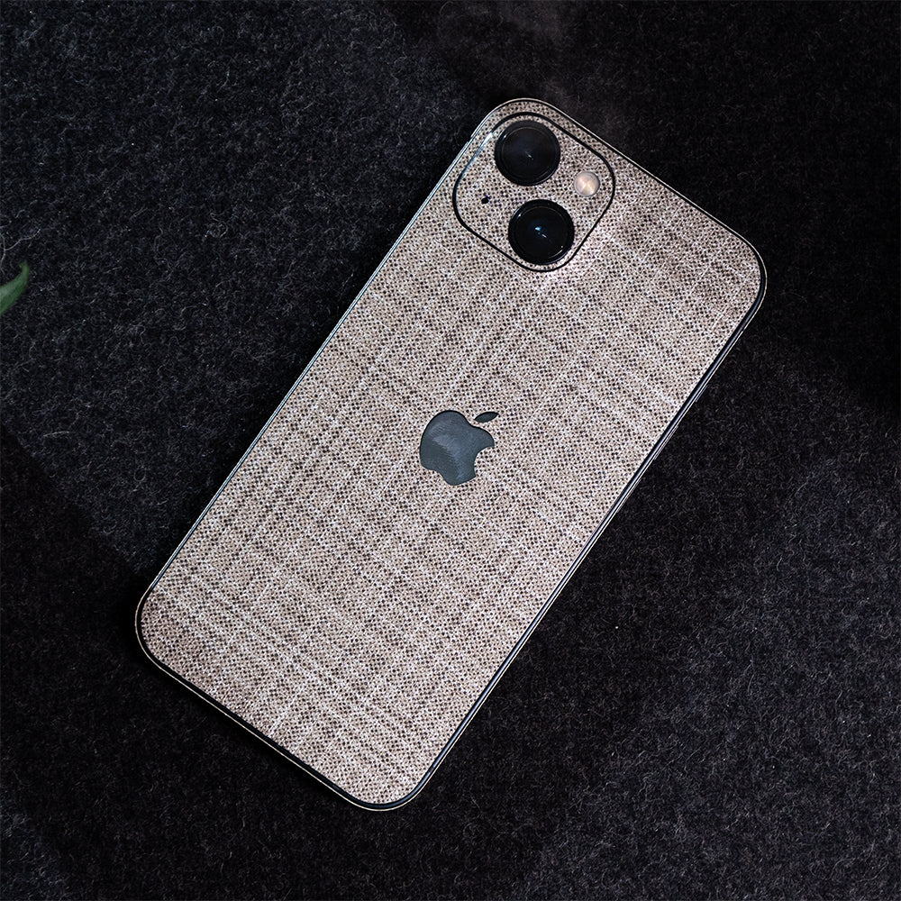 Fox Linen Dark Texture Mobile Skin