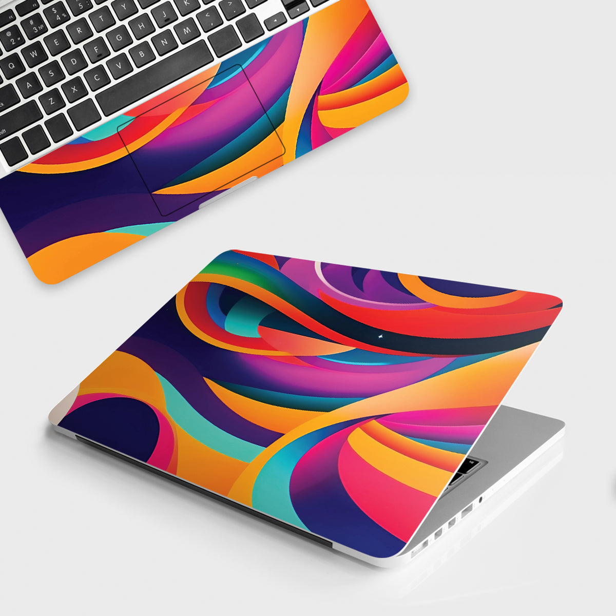 Computer Screen Top Ribbon Color Ribbons Laptop Skin - Infuse Your Laptop with Vibrant and Playful ...