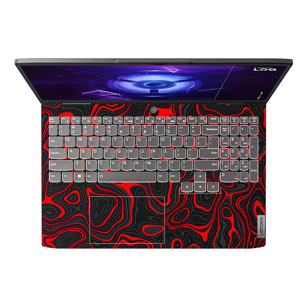 Crimson Waves Lenovo LOQ 2023 15IRH8, 15APH8 Laptop Skin