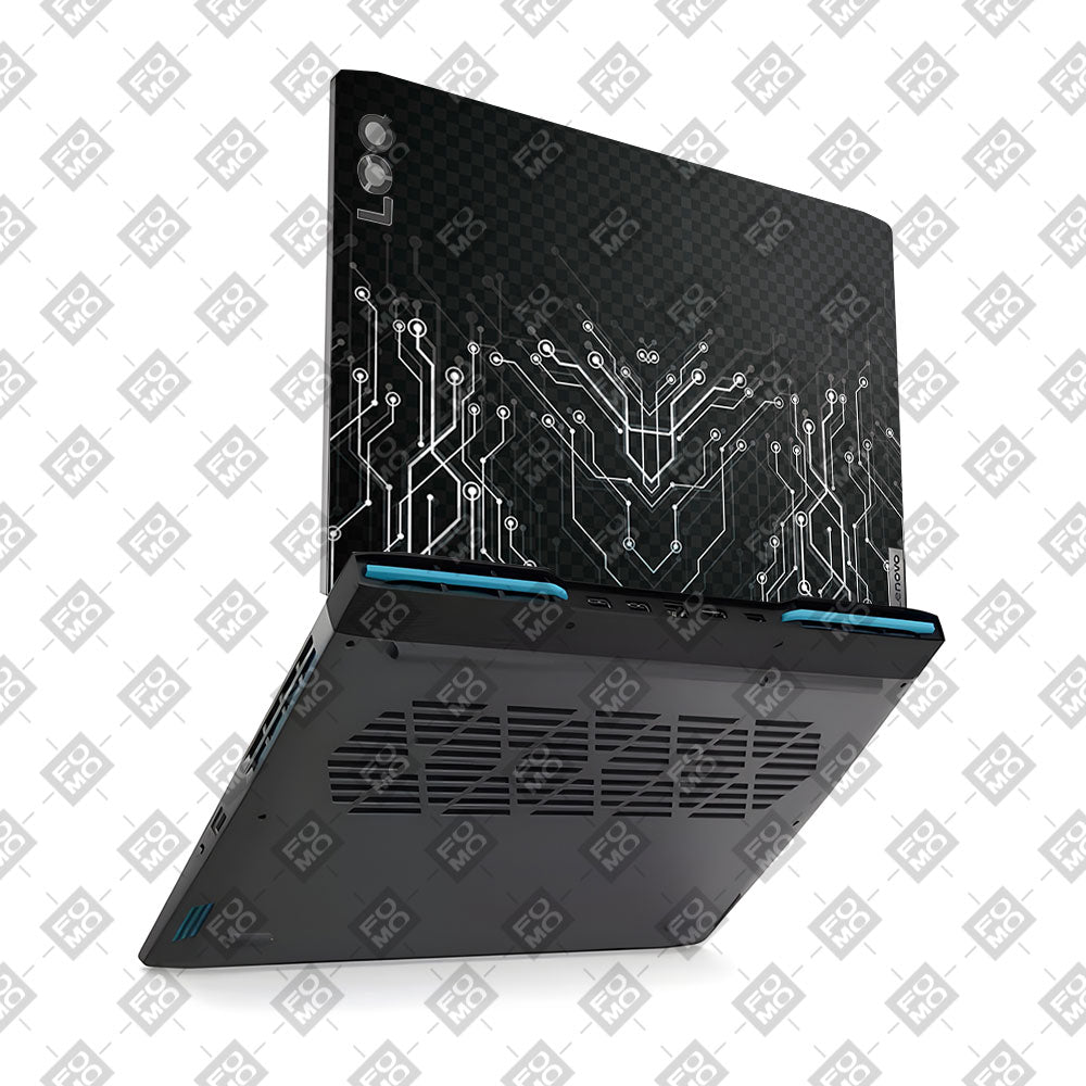 Black Digital Circuit Lenovo LOQ 2023 15IRH8, 15APH8 Laptop Skin