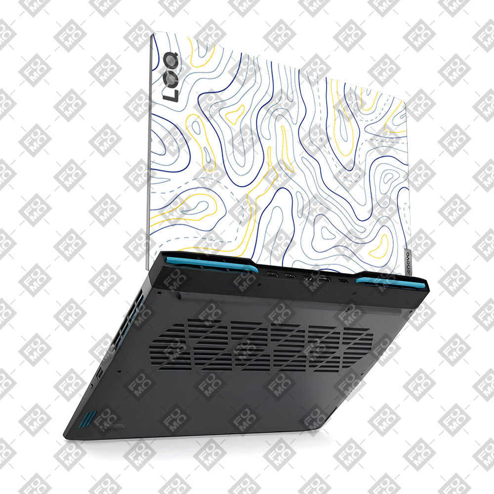 Minimalist Colorful Contours Lenovo LOQ 2023 15IRH8, 15APH8 Laptop Skin