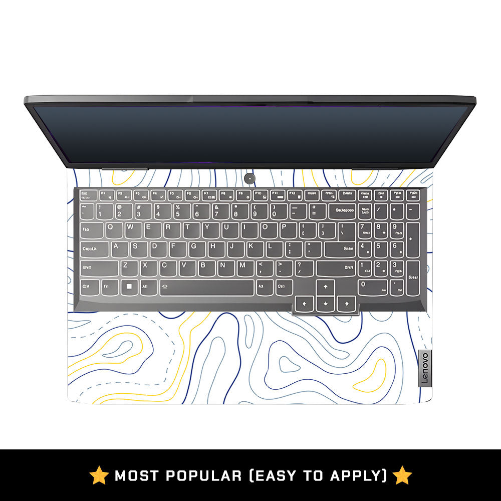 Minimalist Colorful Contours Lenovo LOQ 2023 15IRH8, 15APH8 Laptop Skin