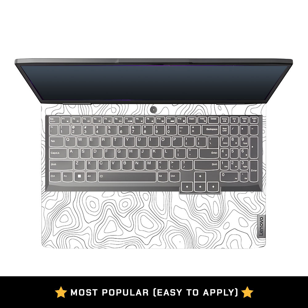 White Contour Design Lenovo LOQ 2023 15IRH8, 15APH8 Laptop Skin