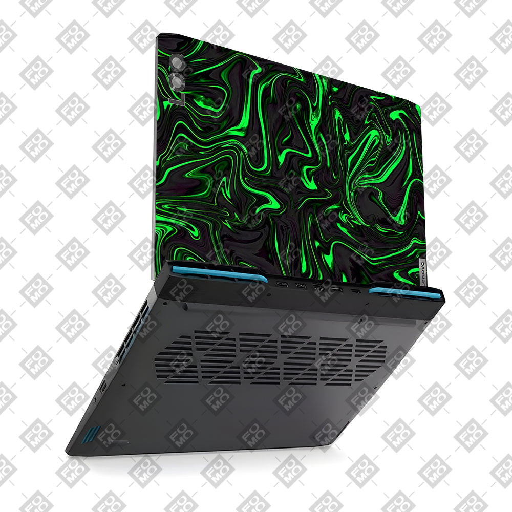 Neon Green Marble Lenovo LOQ 2023 15IRH8, 15APH8 Laptop Skin