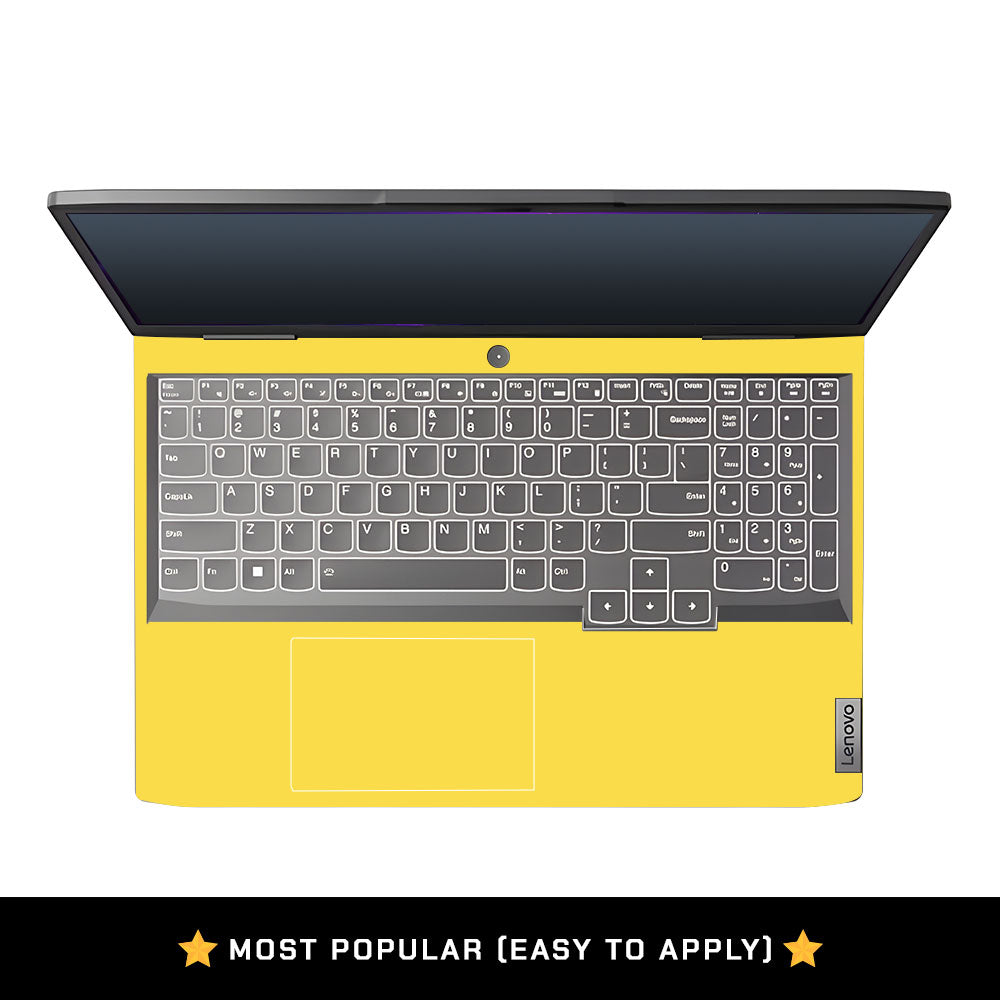 Textured Yellow Lenovo LOQ 2023 15IRH8, 15APH8 Laptop Skin