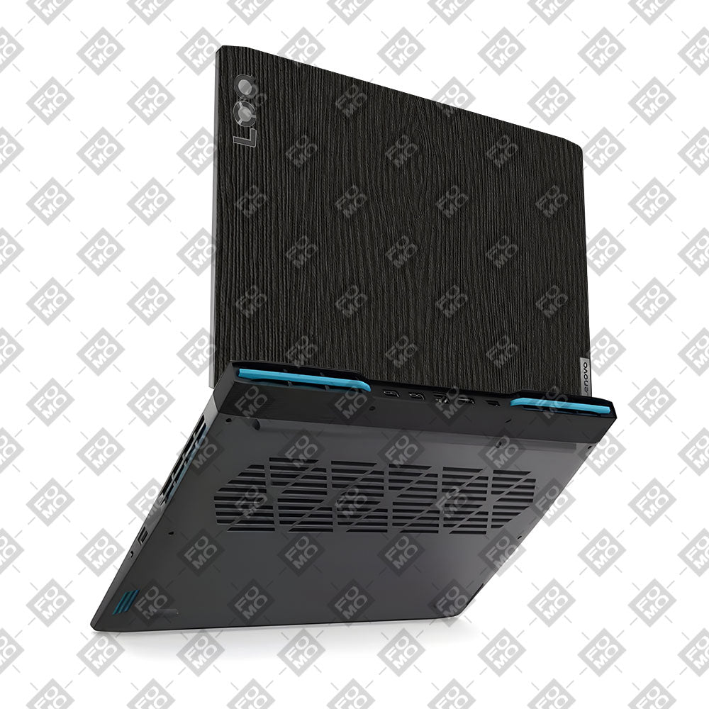Textured Black Wood Lenovo LOQ 2023 15IRH8, 15APH8 Laptop Skin