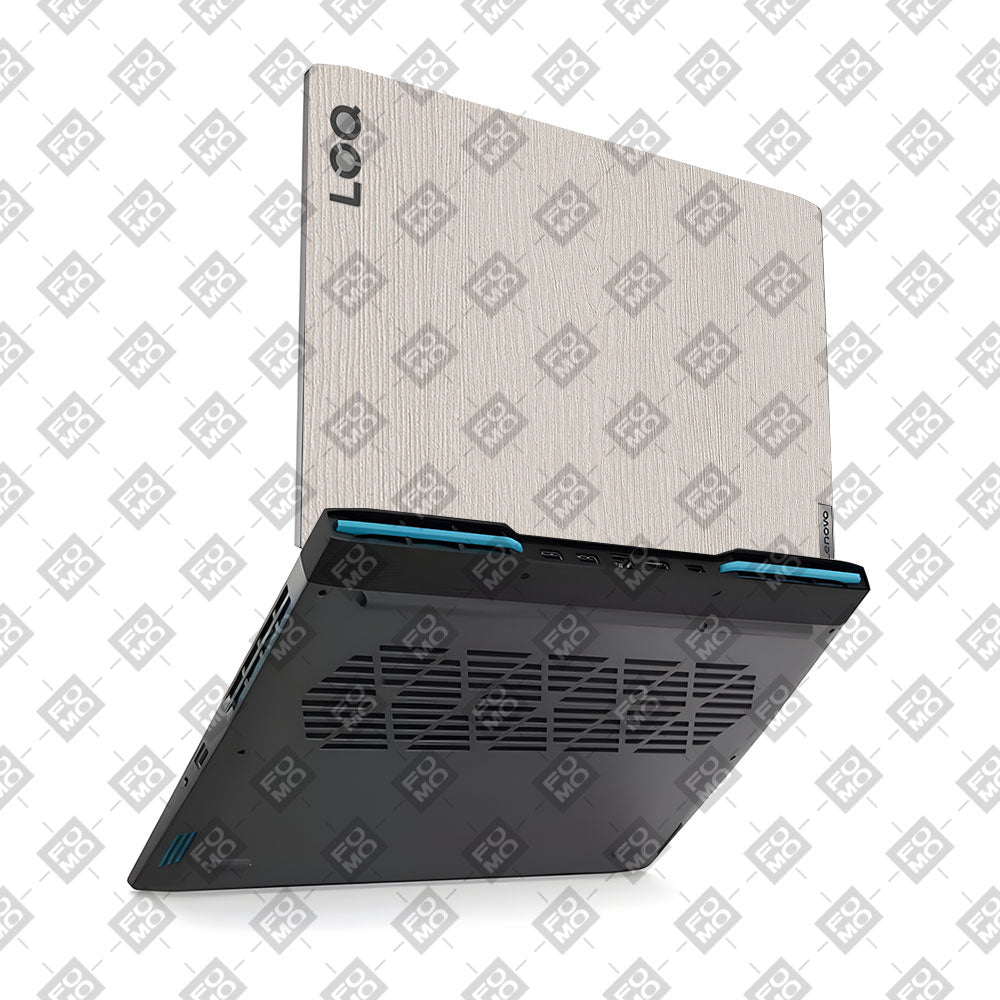 Textured White Wood Lenovo LOQ 2023 15IRH8, 15APH8 Laptop Skin