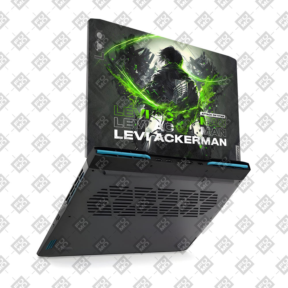 Levi Ackerman Neon Fury Lenovo LOQ 2023 15IRH8, 15APH8 Laptop Skin