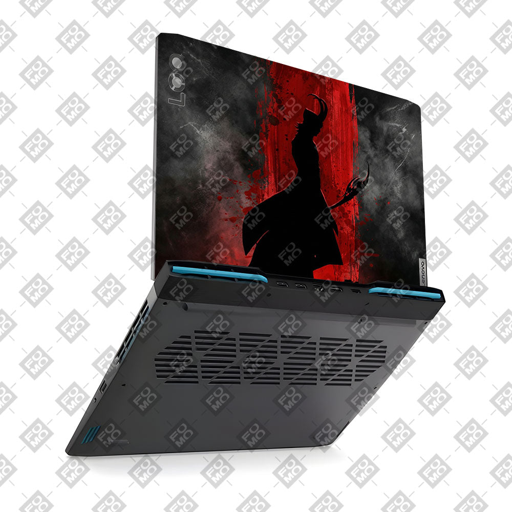 Loki Silhouette Red Strike Lenovo LOQ 2023 15IRH8, 15APH8 Laptop Skin