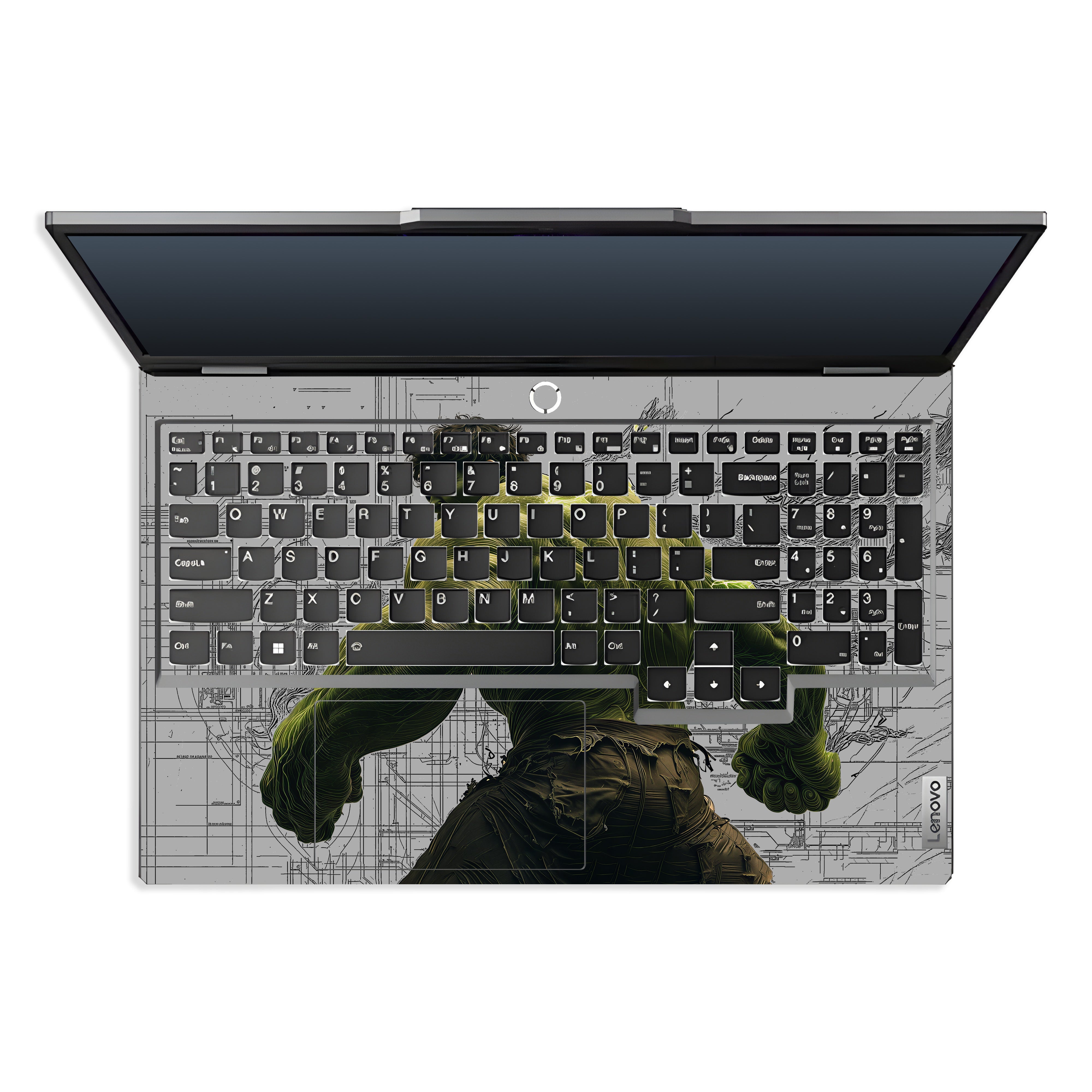 Transparent Hulk Smash Lenovo LOQ 2024, 2025 Laptop Skin