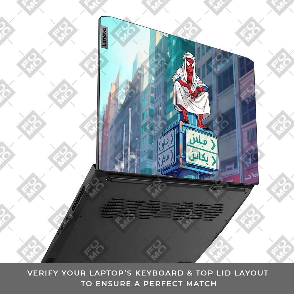 Arabian Spider Man Lenovo IdeaPad Gaming 3 15ACH6 and 15IHU6 3D Laptop Skin