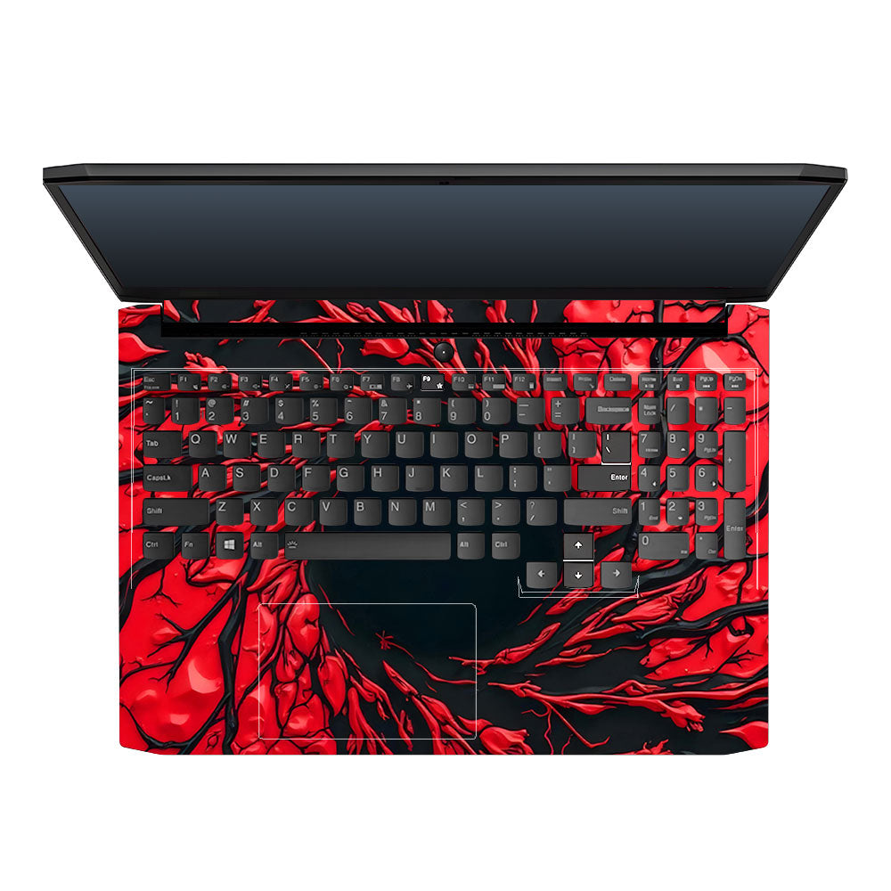 Spiderman Web Red Lenovo IdeaPad Gaming 3 15ACH6 and 15IHU6 3D Laptop Skin